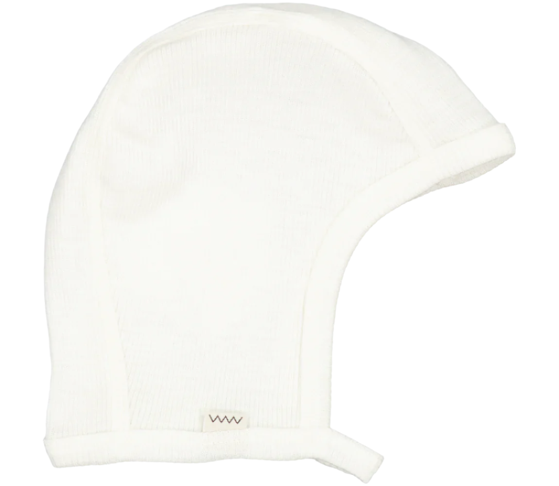 MarMar Copenhagen Hoody Babymütze aus Wollrippe
