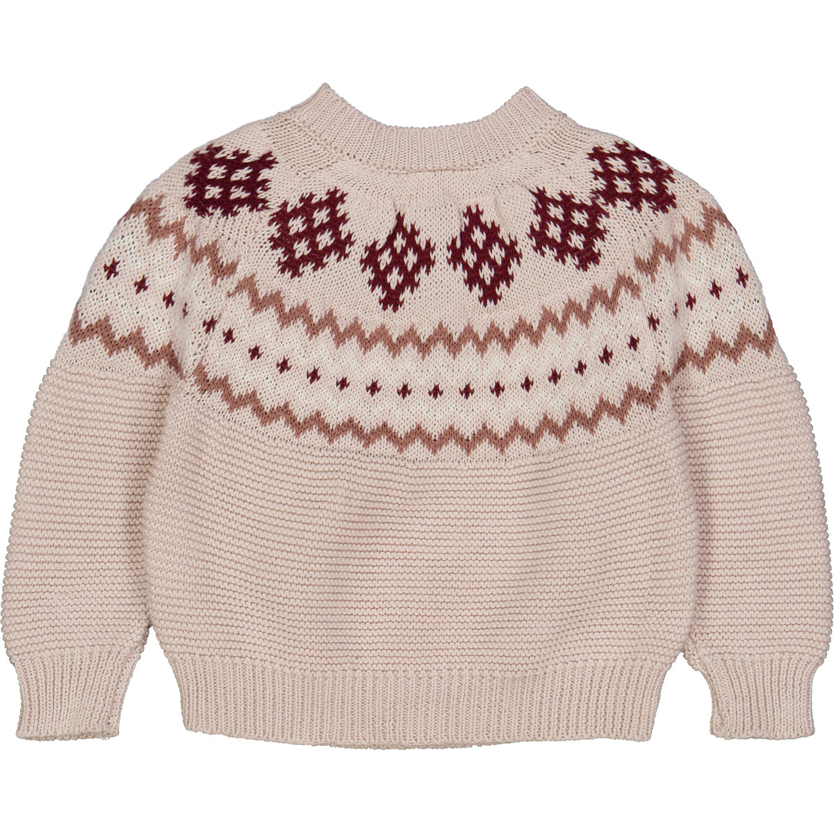 Müsli Strick-Jacquard-Babypullover