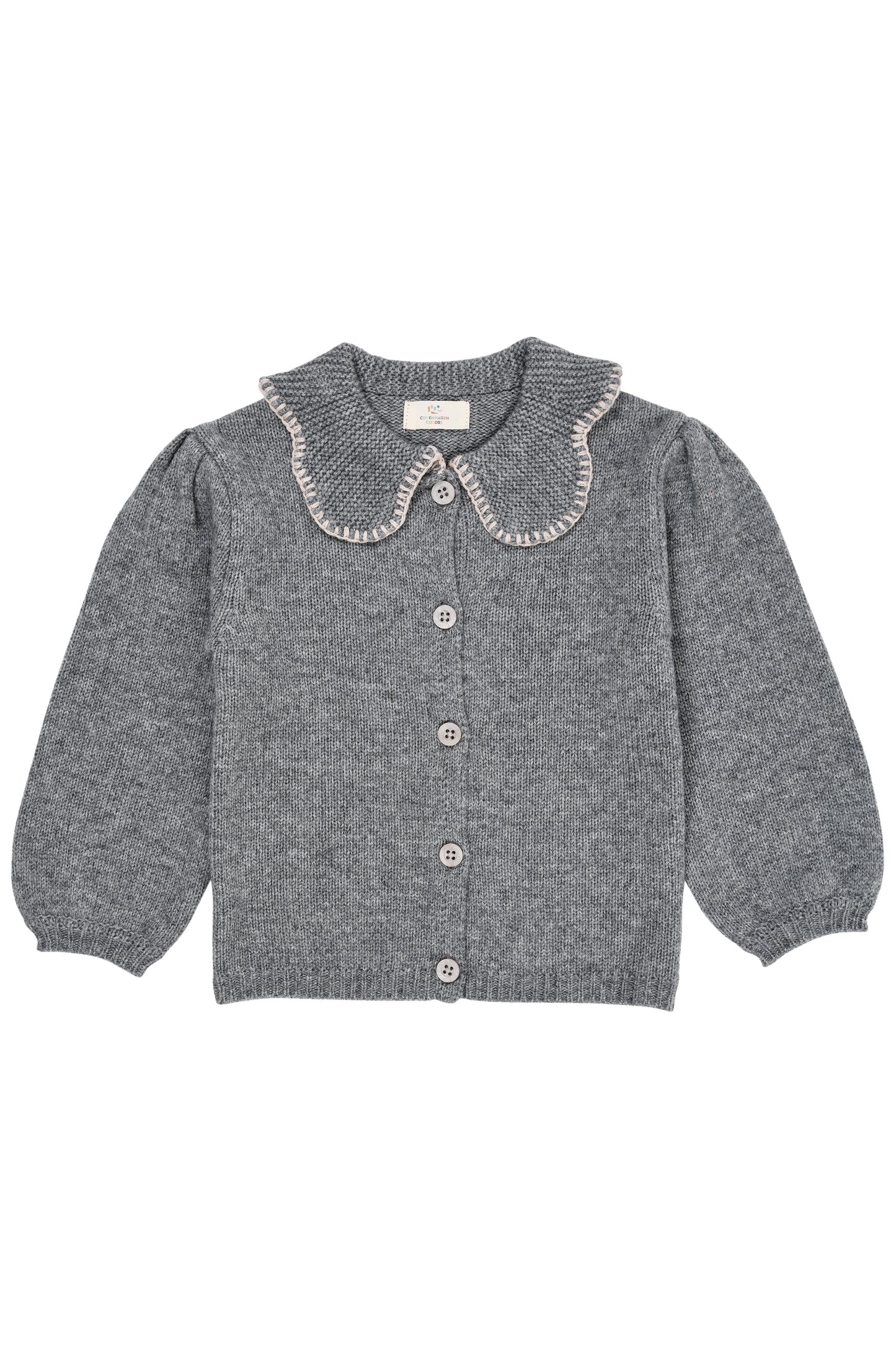 COPENHAGEN COLORS Cashmere Cardigan W. Collar