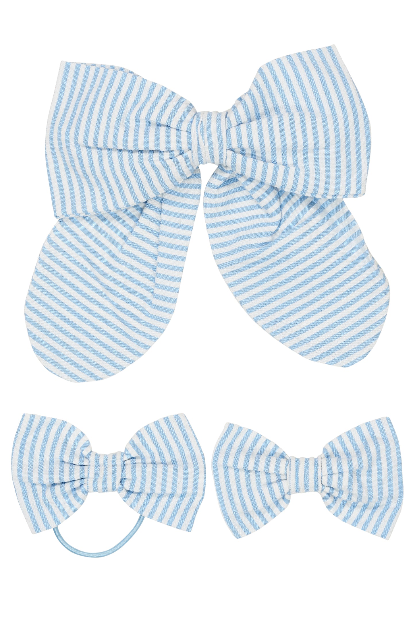 Copenhagen Colors 3-Pack Seersucker Accessories Sky Blue