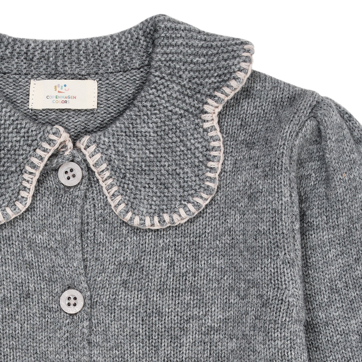 COPENHAGEN COLORS Cashmere Cardigan W. Collar
