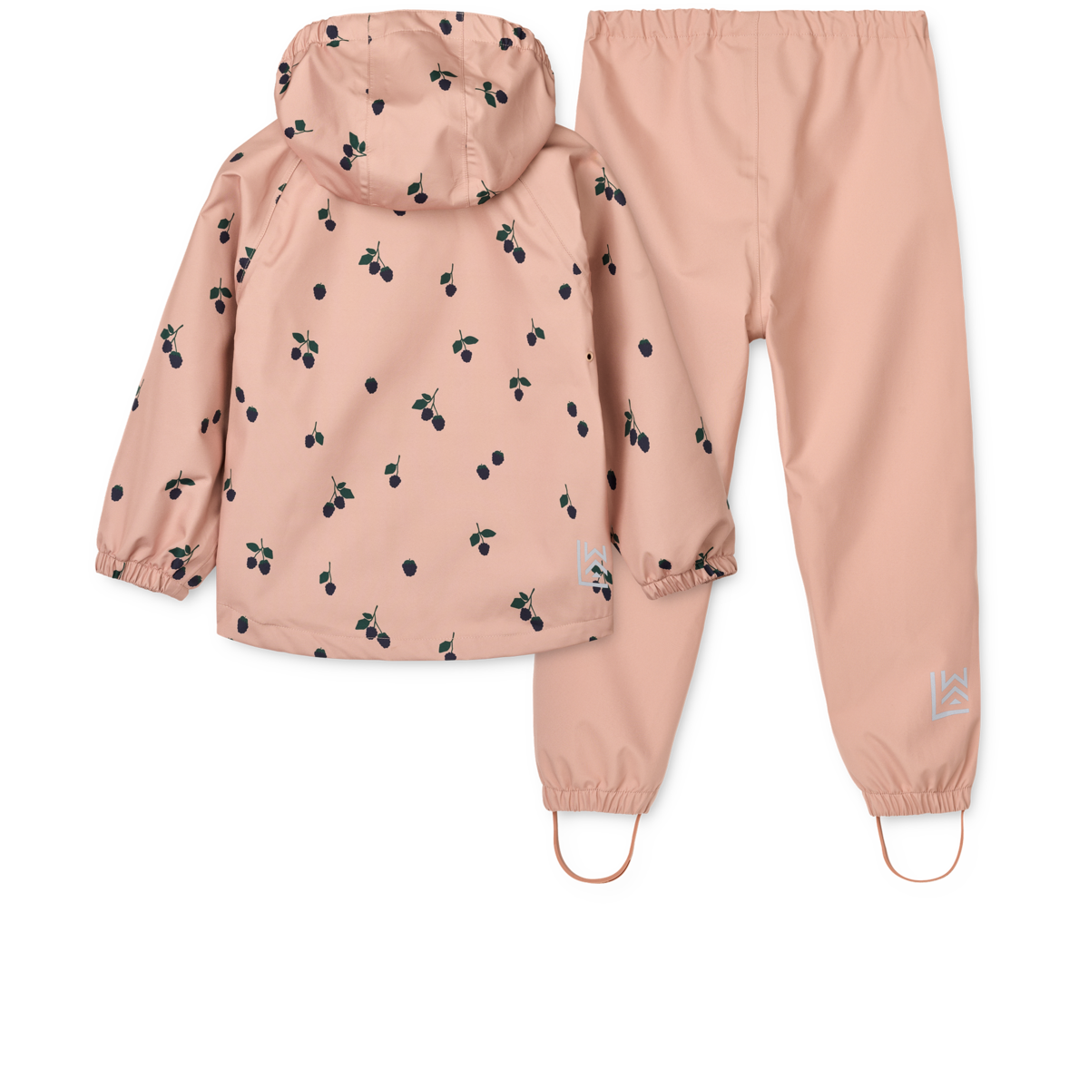 LIEWOOD - PEDIA RAINWEAR SET - BERRY/PALE TUSCANY