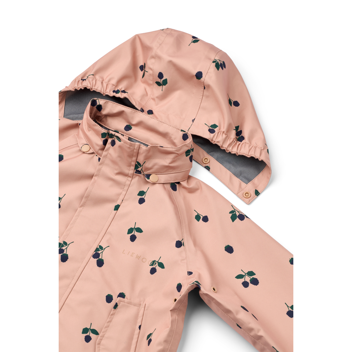 LIEWOOD - PEDIA RAINWEAR SET - BERRY/PALE TUSCANY