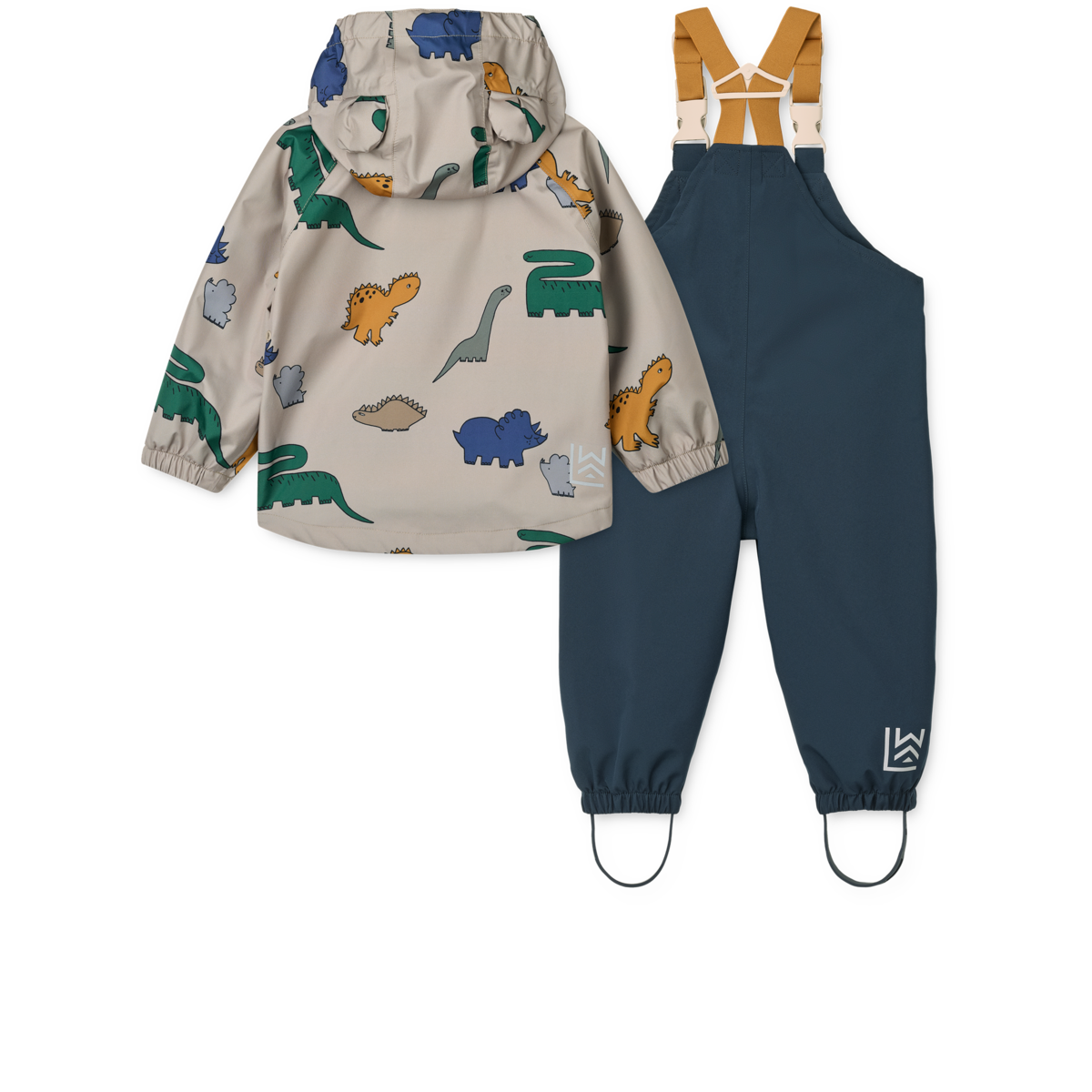 LIEWOOD - MANU RAINWEAR SET - DINOSAURS / MIST