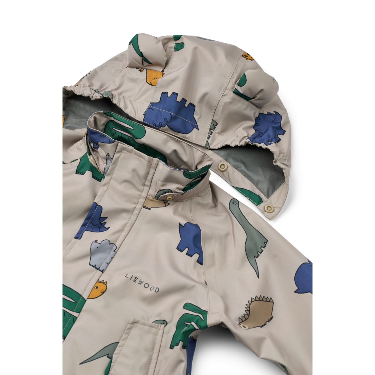 LIEWOOD - MANU RAINWEAR SET - DINOSAURS / MIST