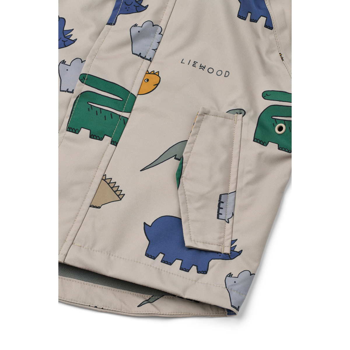 LIEWOOD - MANU RAINWEAR SET - DINOSAURS / MIST