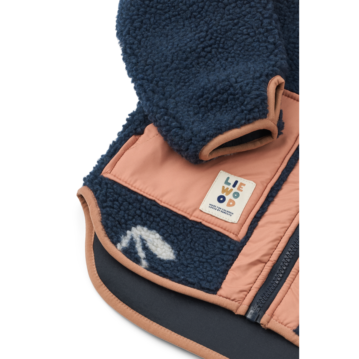 LIEWOOD - NOAM PILE JACKET - CHERRY BLOSSOM/CLASSIC NAVY