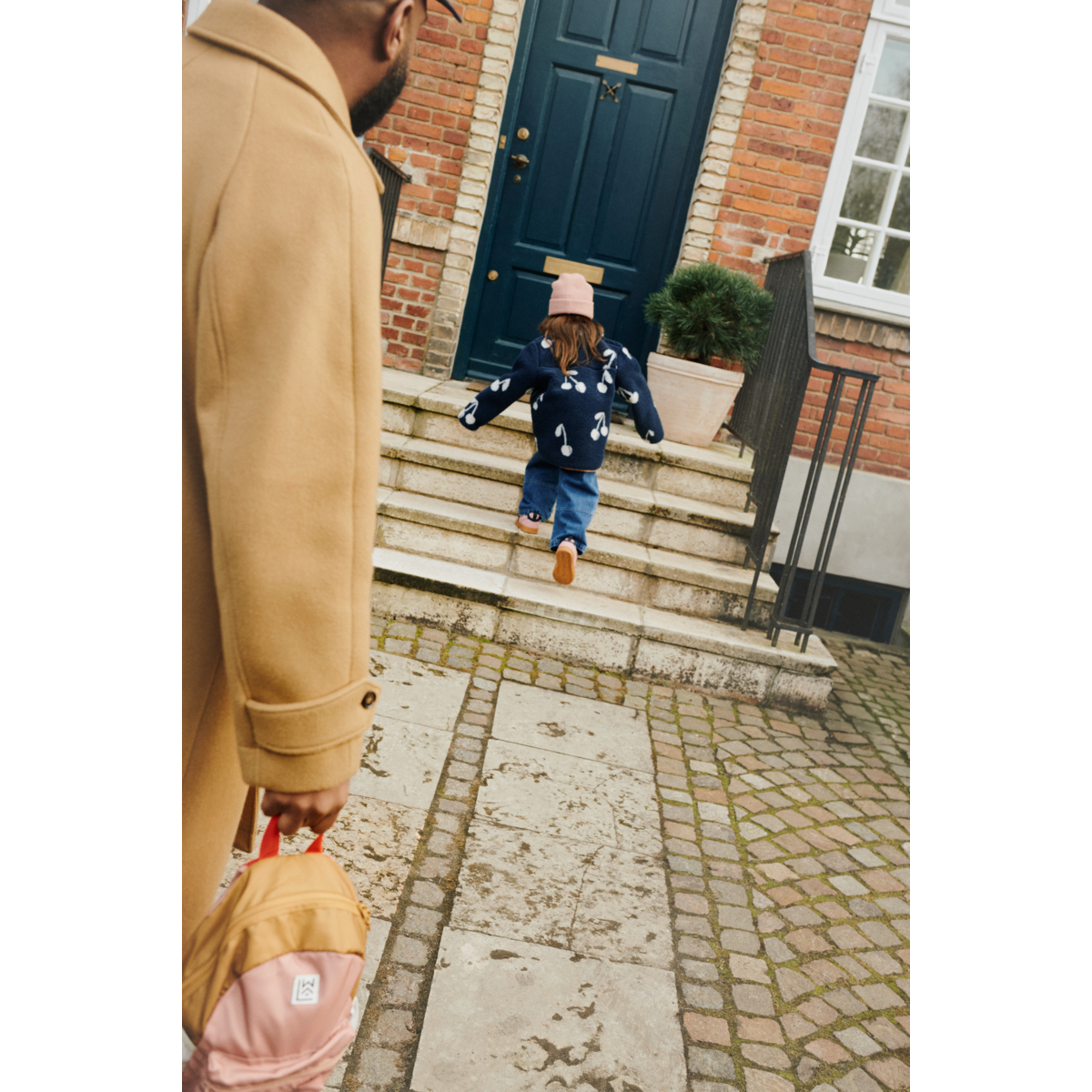 LIEWOOD - NOAM PILE JACKET - CHERRY BLOSSOM/CLASSIC NAVY