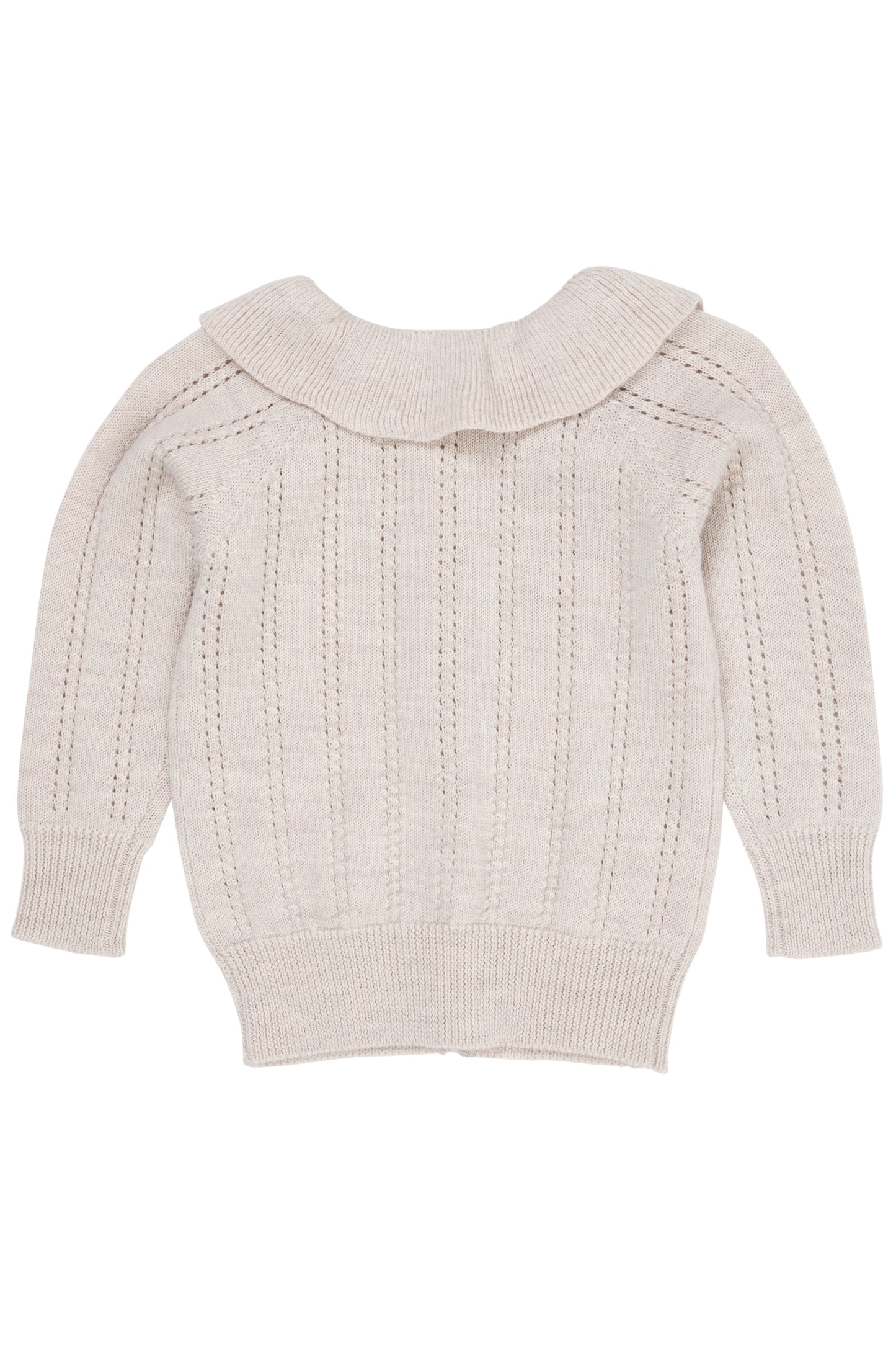 Copenhagen Colors Merino Pattern Cardigan With Collar