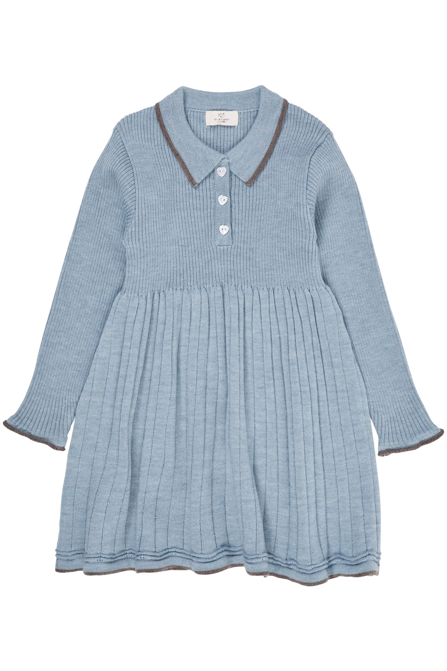 COPENHAGEN COLORS Merino Polo Dress
