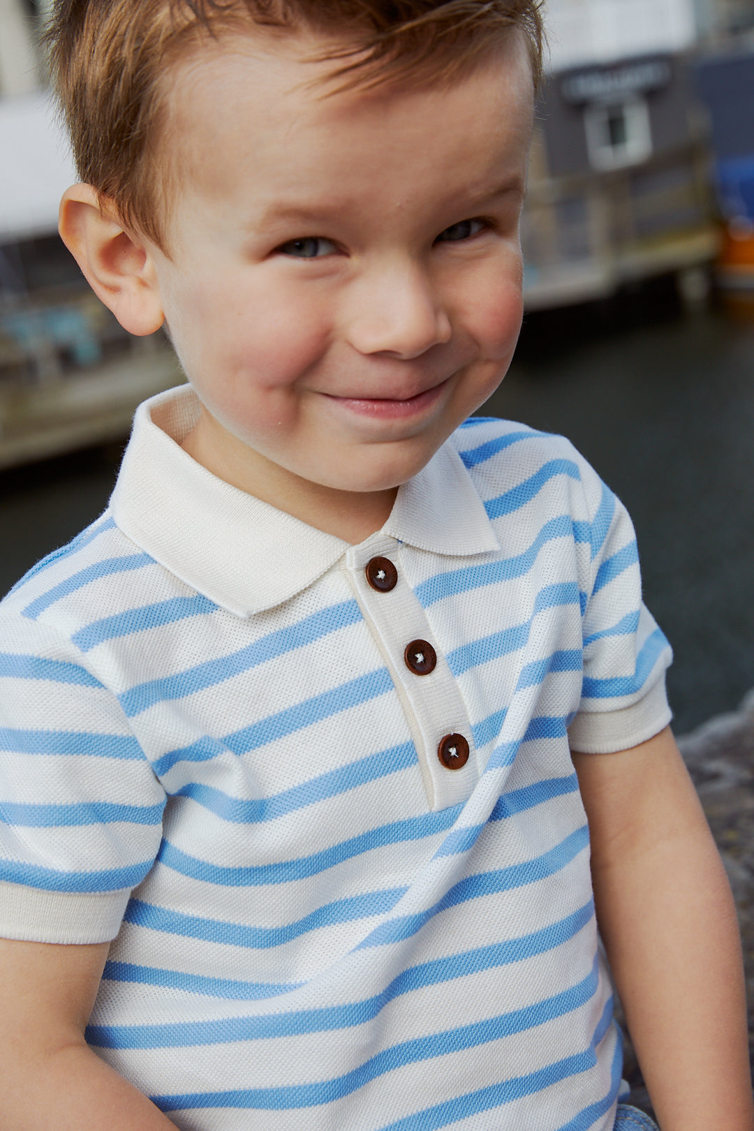 Copenhagen Colors Pique Striped Polo Shirt SS