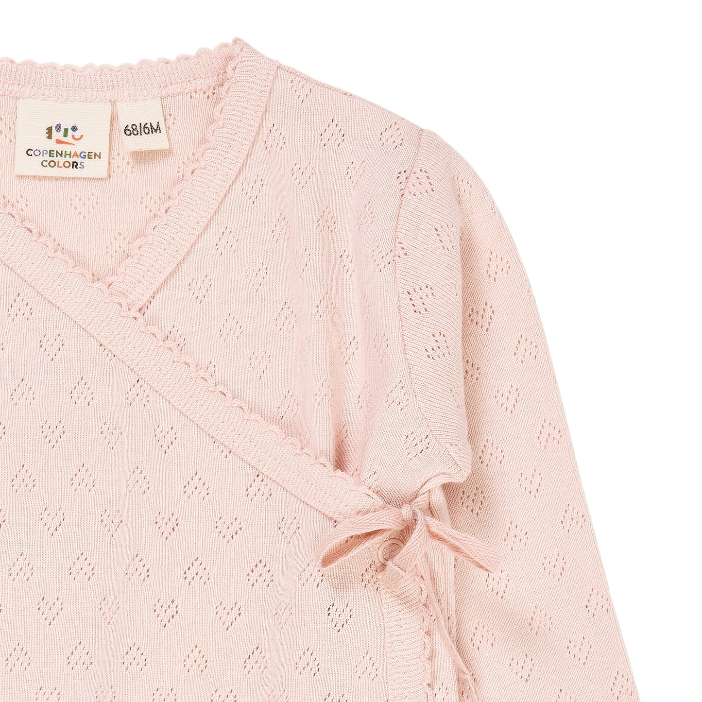 Copenhagen Colors Pointelle Heart Crossover Body LS