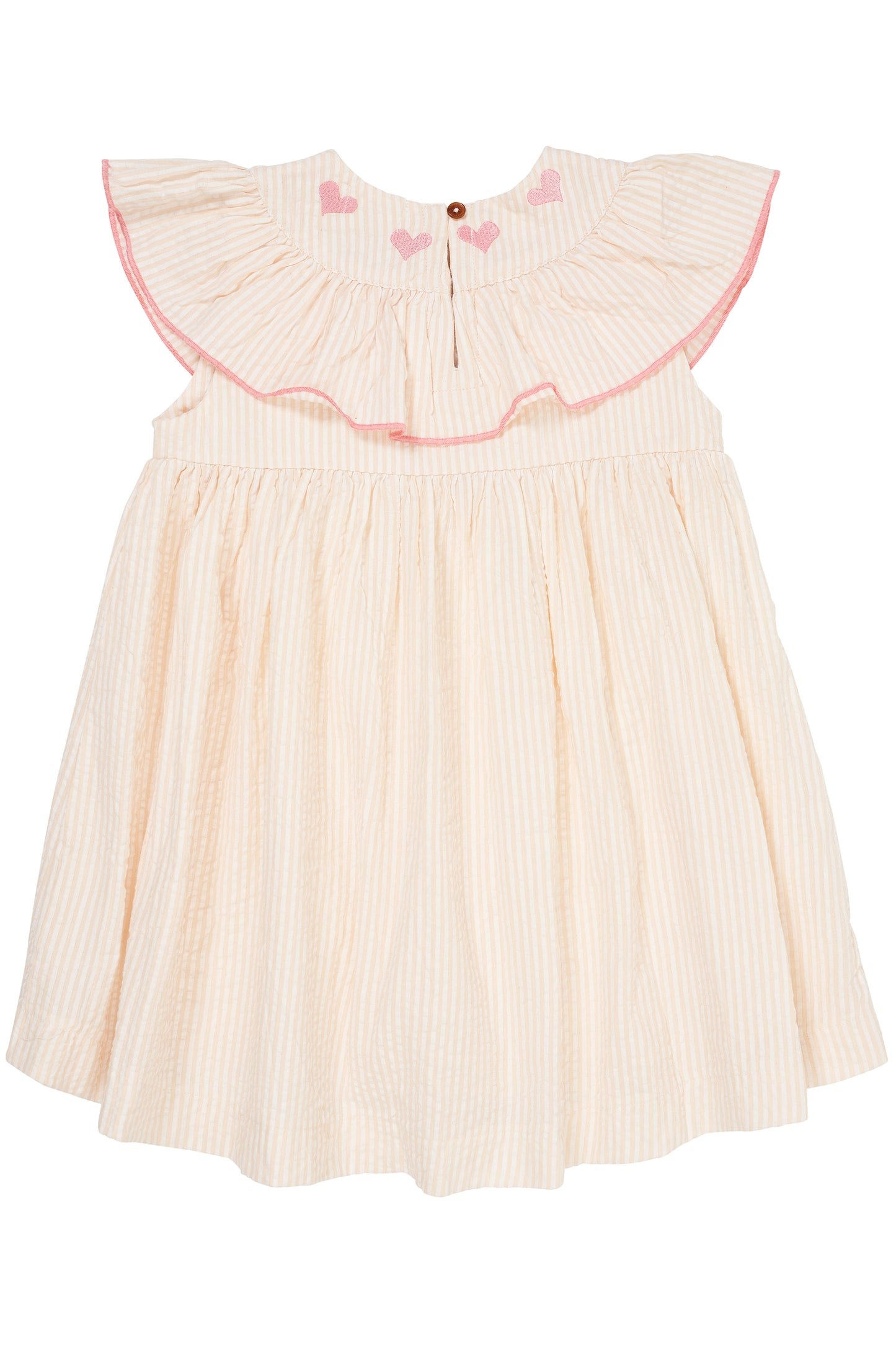 Copenhagen Colors Seersucker Dress W. Hearts