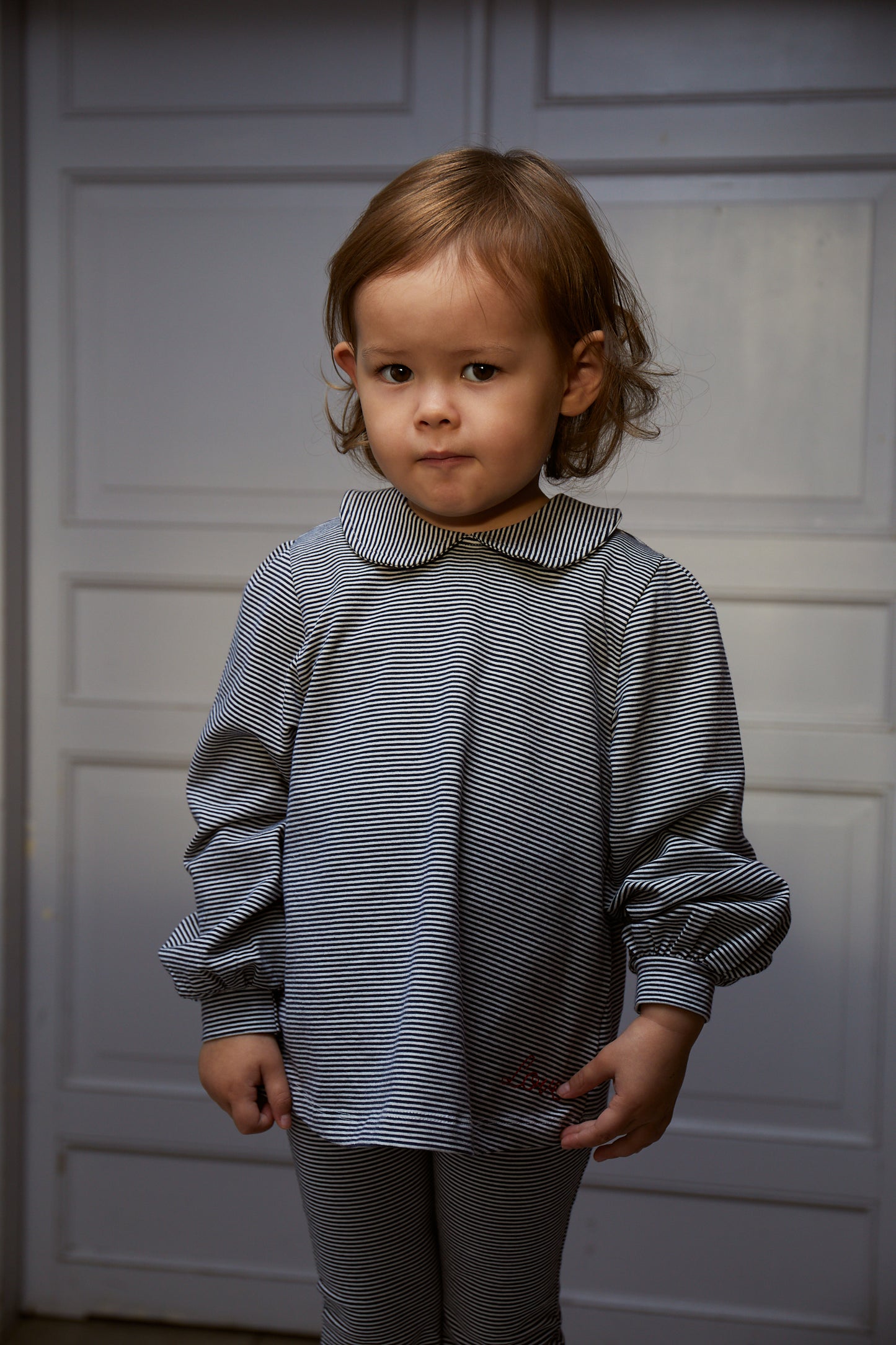 Copenhagen Colors Striped Blouse W. Collar LS