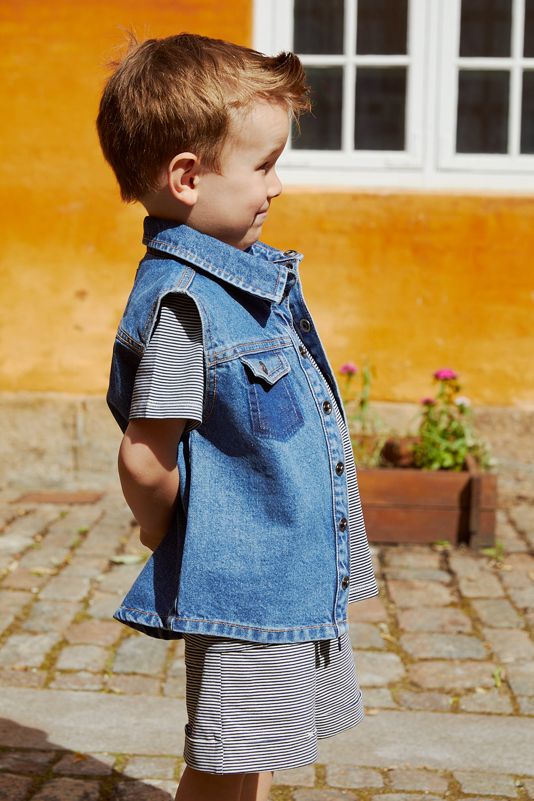 Copenhagen Colors Striped Shorts W. Fold Up