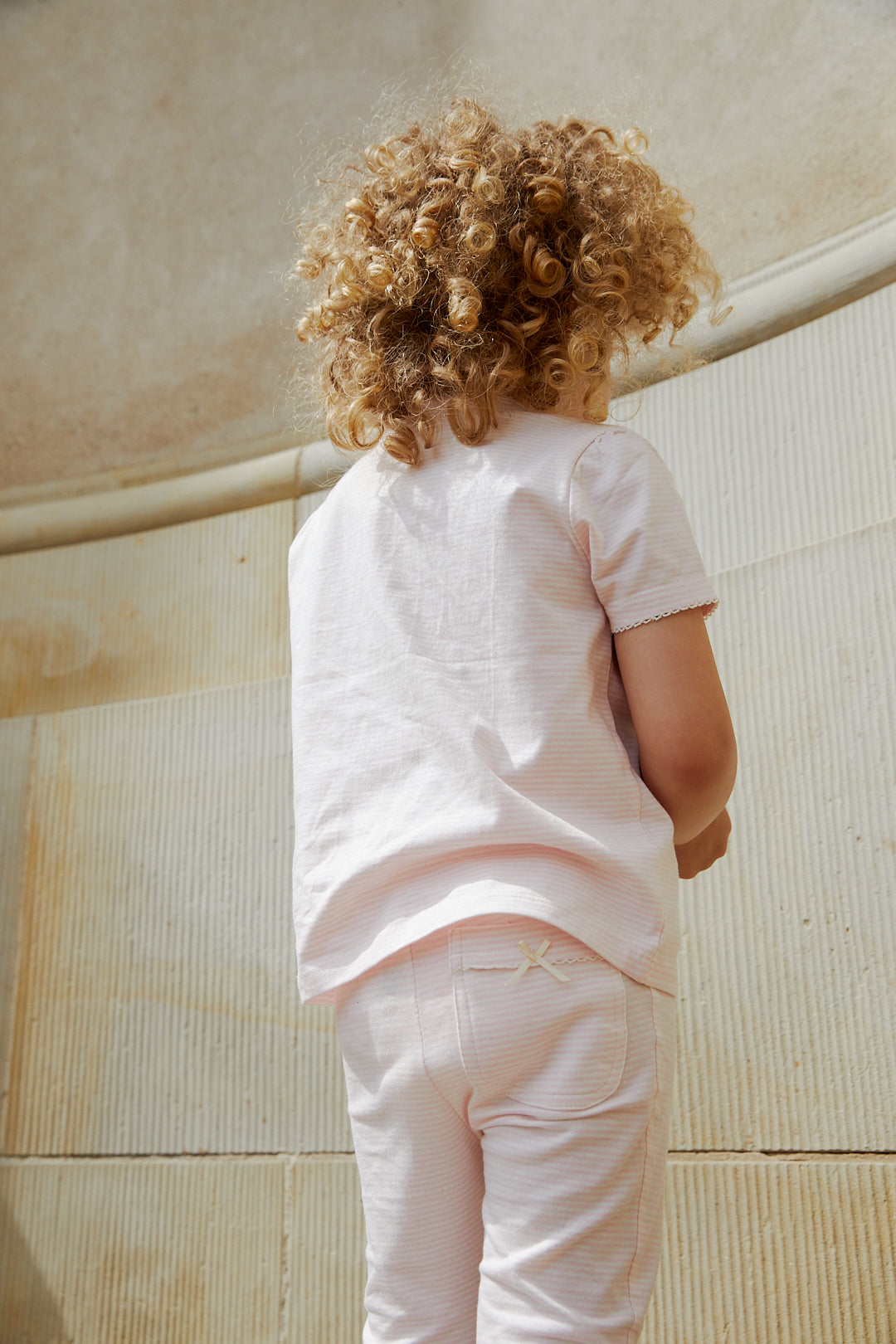 Copenhagen Colors Striped T-shirt W. Ruffle Sleeves