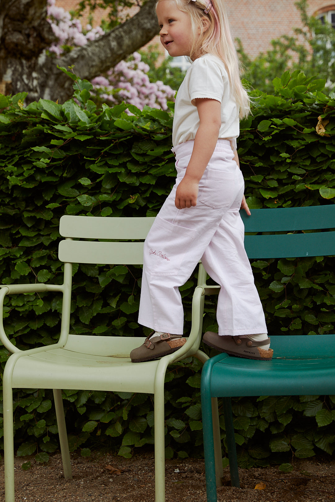Copenhagen Colors Striped Wide Pants W. Pockets