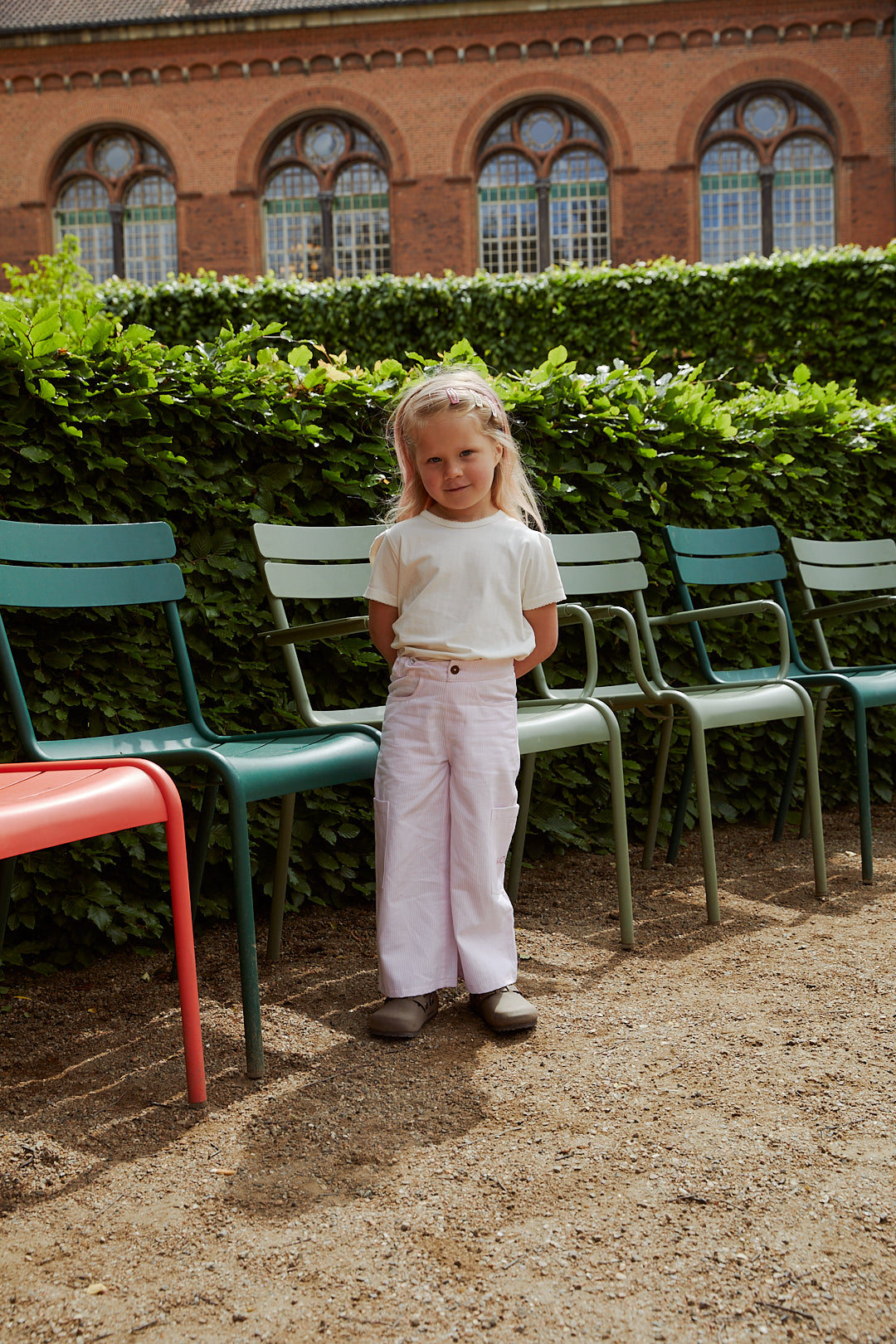 Copenhagen Colors Striped Wide Pants W. Pockets
