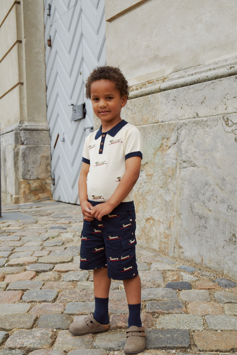 Copenhagen Colors Twill Shorts W. Pockets & Embroidery