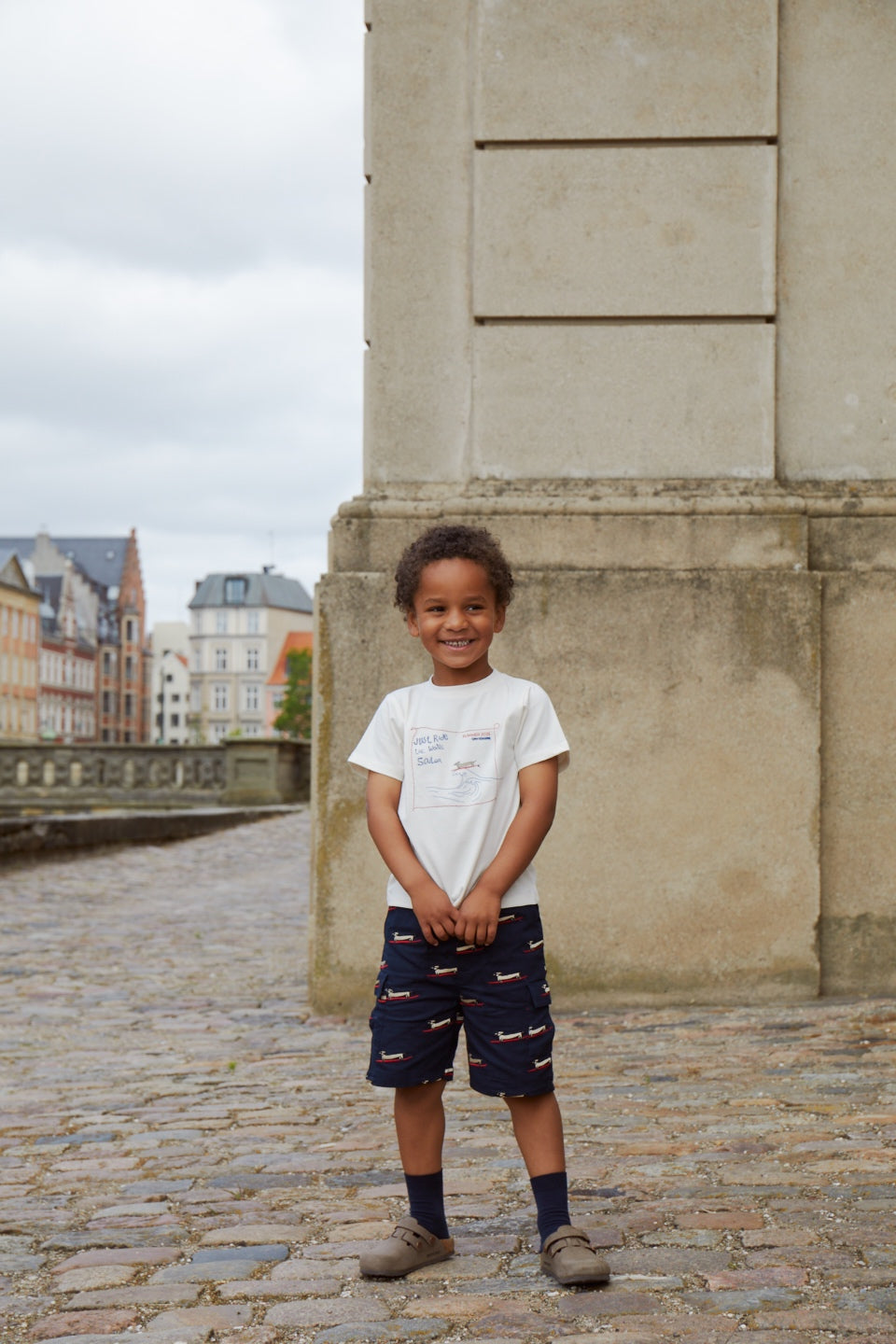 Copenhagen Colors Twill Shorts W. Pockets & Embroidery