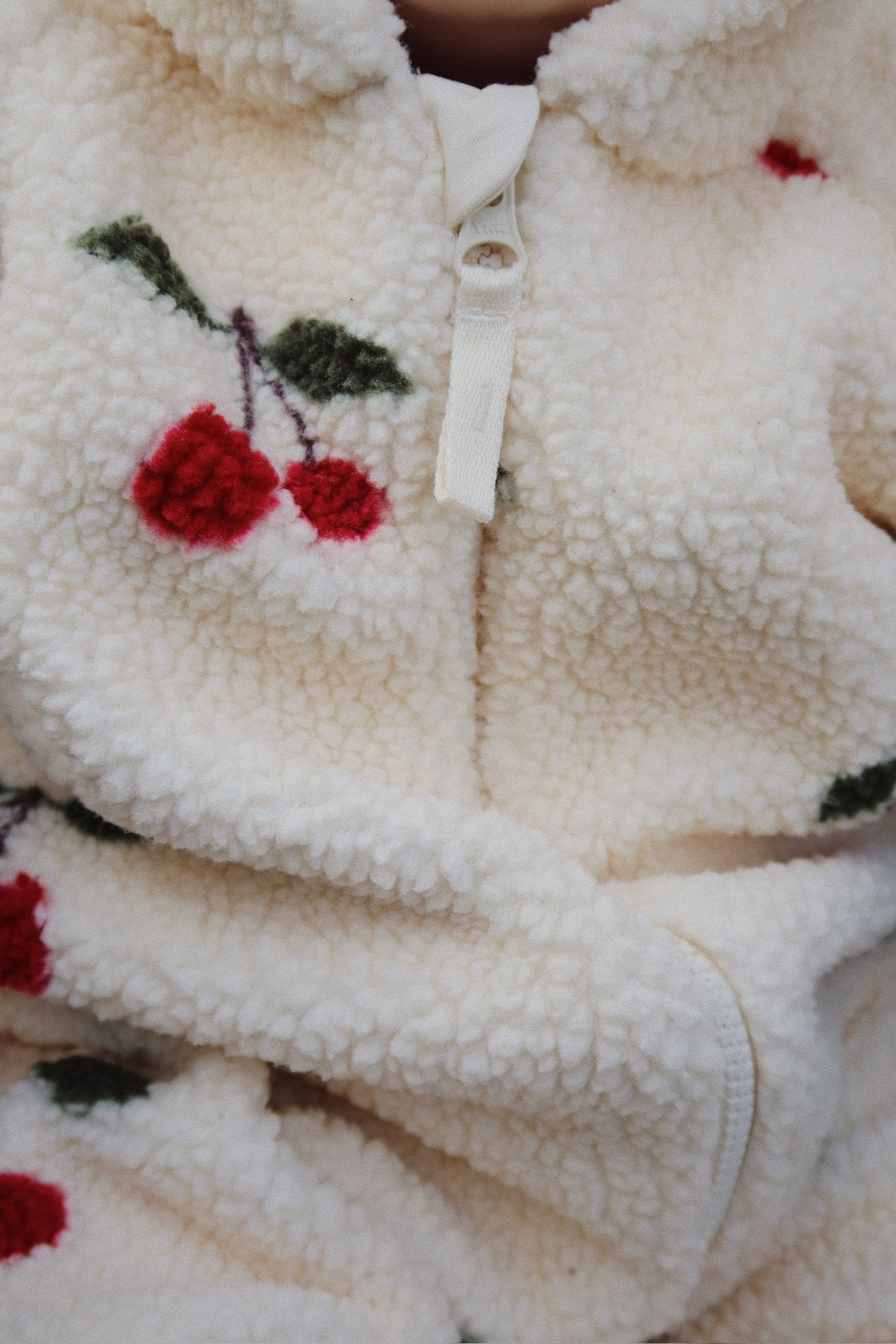 KONGES SLØJD - JODY TEDDY ONESIE - MA GRANDE CERISE