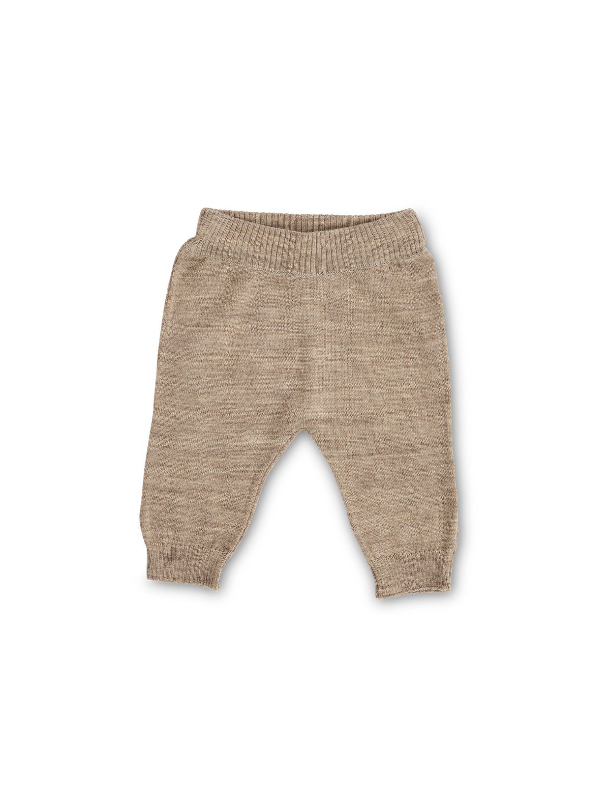 SMALLSTUFF - Pants, flat knit - Merino wool - Nature