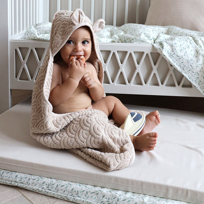 Cam Cam Copenhagen Baby towel Hooded w/ears Almond