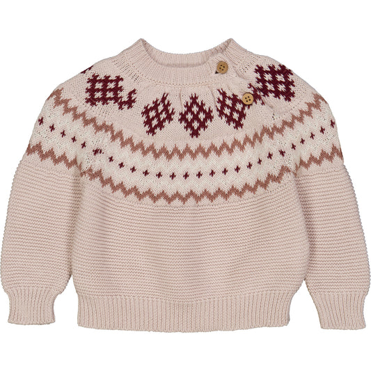 Müsli Knit Jacquard Baby Sweater