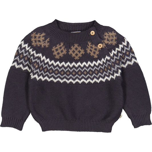 Müsli Strick Jacquard Pullover Baby