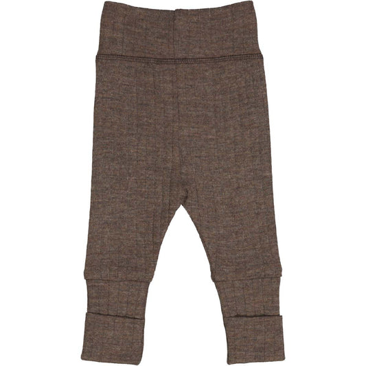 Müsli Woolly Rib Pants Walnut Melange