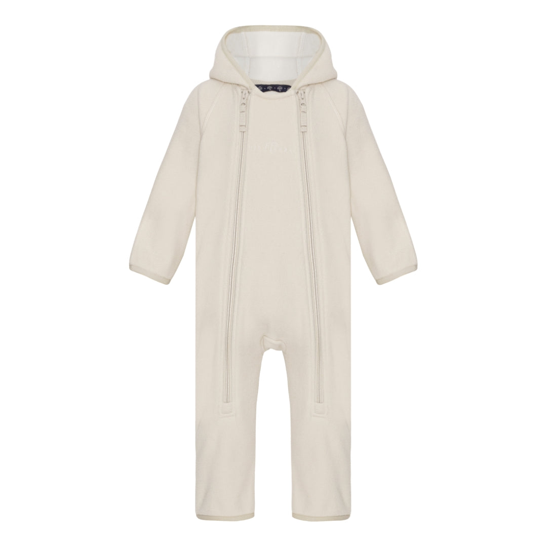 VER de TERRE  Vanilla Doubleface fleece Babysuit