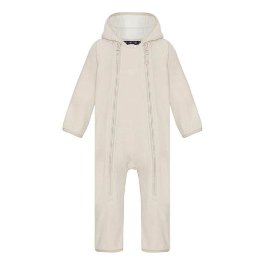 VER de TERRE Vanilla Doubleface fleece Babysuit