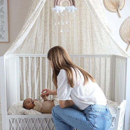 Cam Cam Copenhagen Harlequin Baby Bed Light Sand