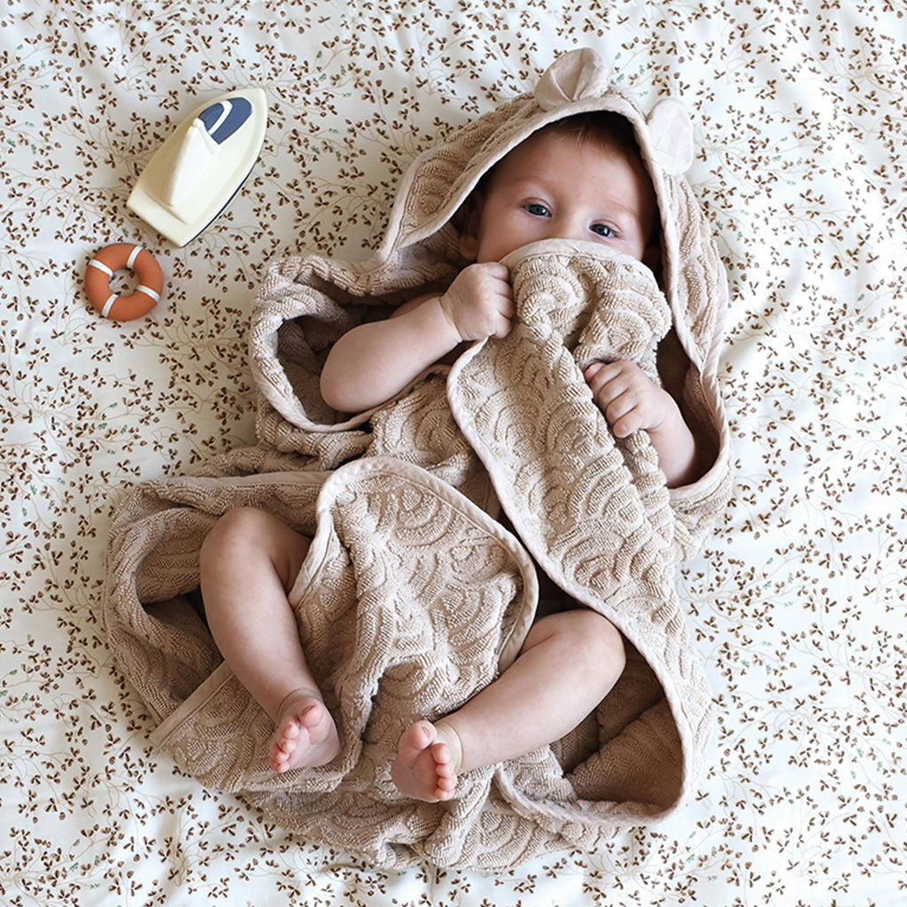 Cam Cam Copenhagen Baby towel Hooded w/ears Almond