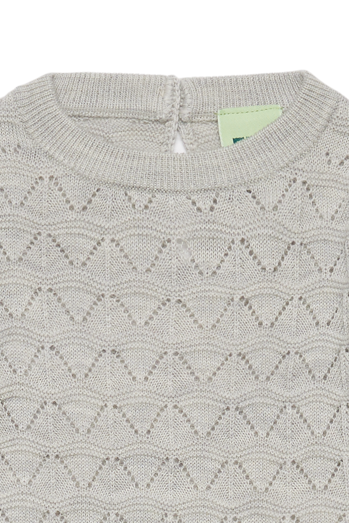 FUB - Baby Pointelle Tee - Light Grey Melange
