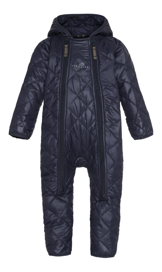 VER de TERRE Marineblauer Baby Thermo-Overall