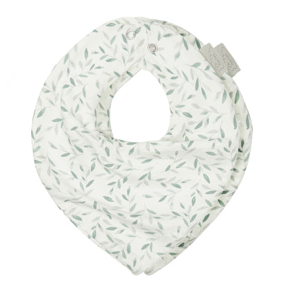 Cam Cam Copenhagen Bandana-Lätzchen Jersey Grüne Blätter