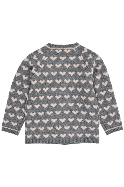Copenhagen Colors Cashmere Cardigan with Hearts