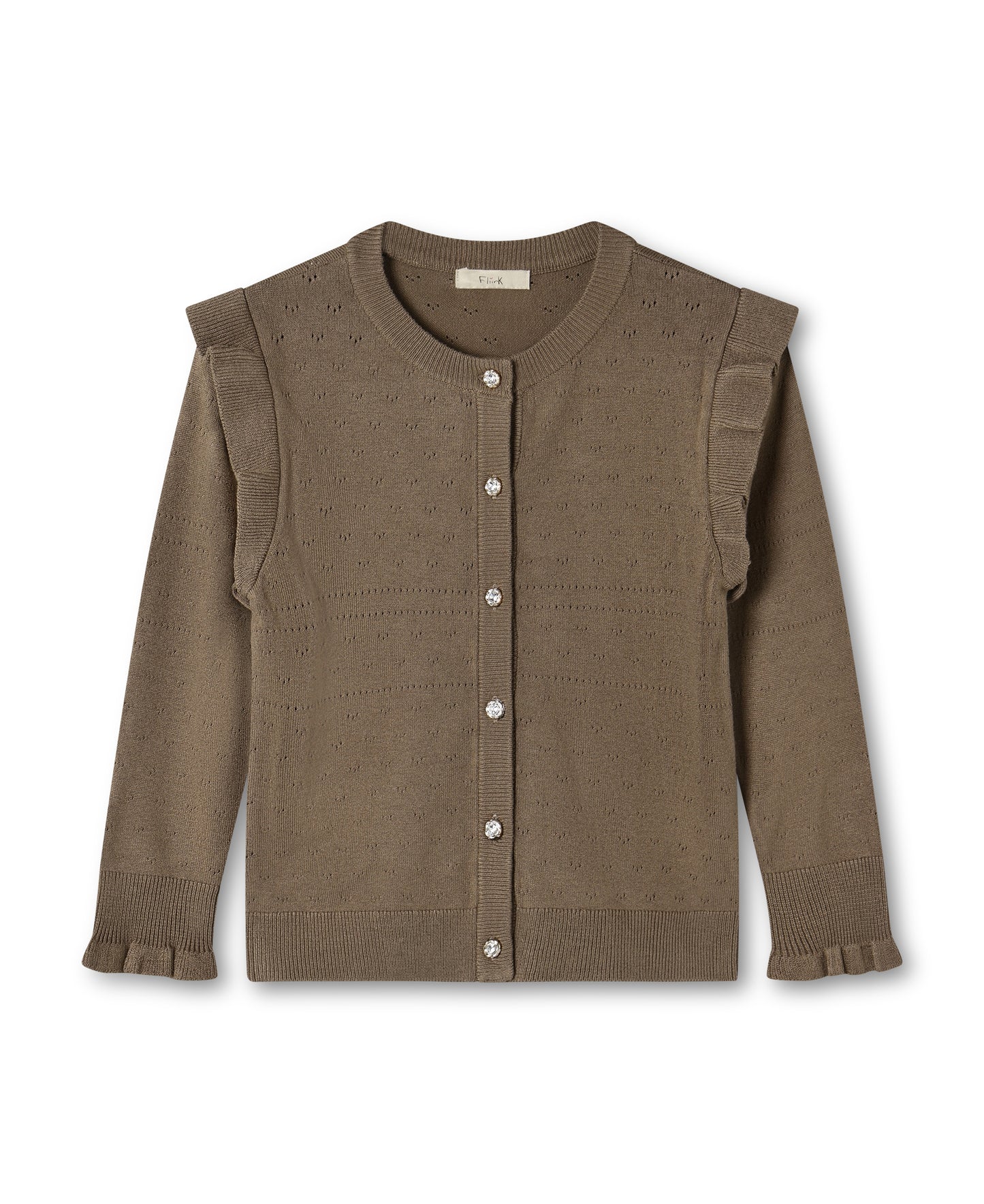FLIINK - FAME CARDIGAN - PINE BARK