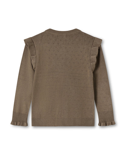 FLIINK - FAME CARDIGAN - PINE BARK
