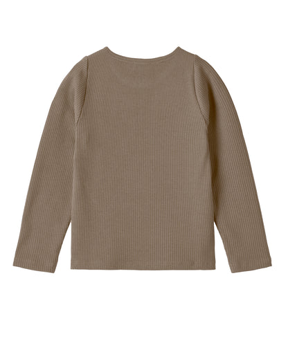 FLIINK - KENNA LS BLOUSE - PINE BARK
