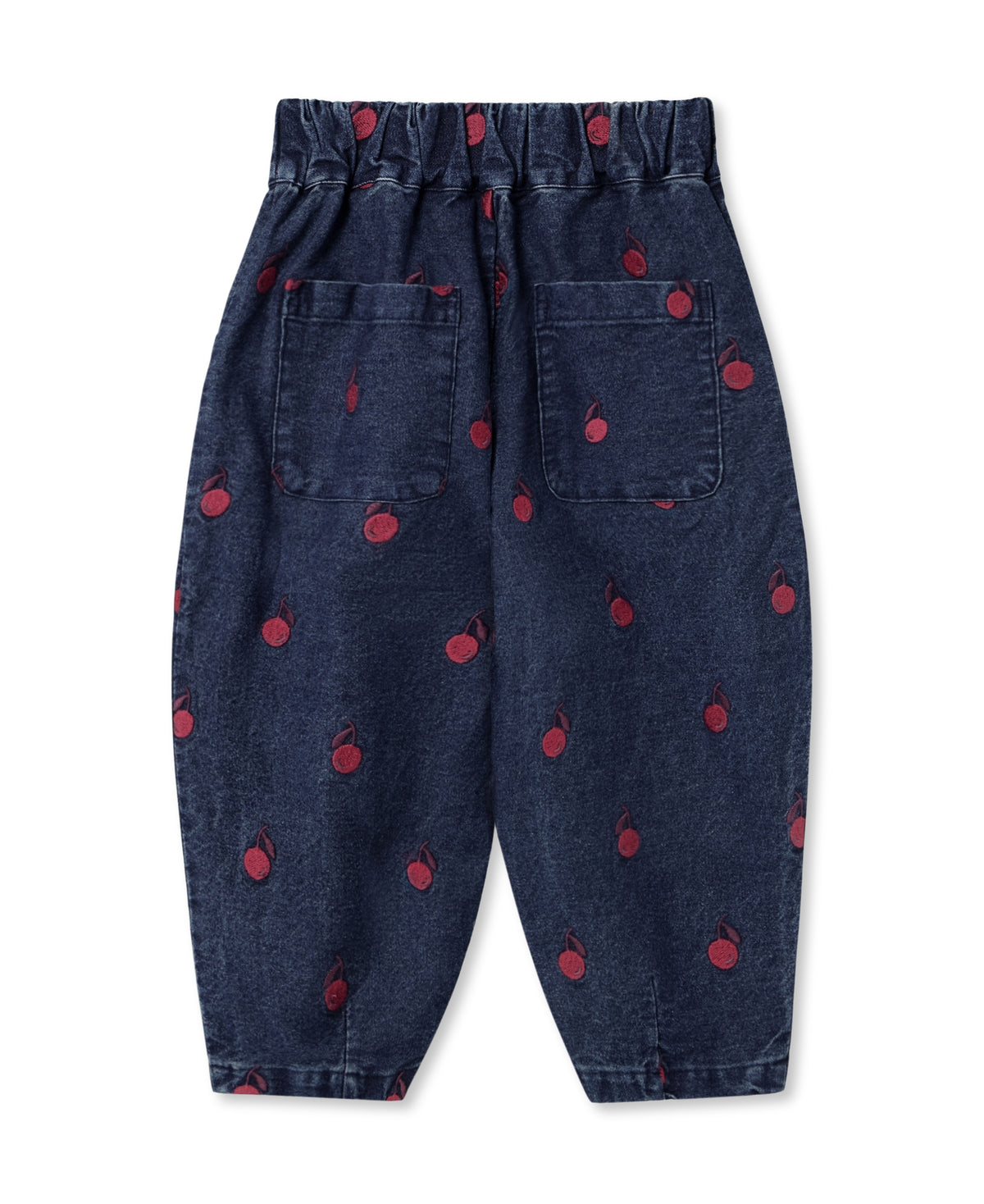 FLIINK - Donna Embr. Denim Pants - Dark Denim Blue