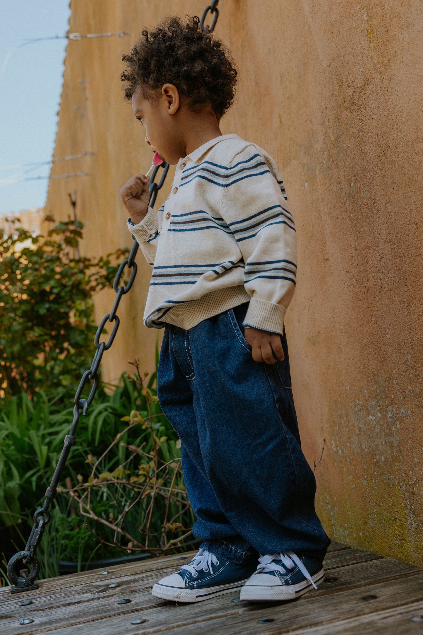 FLIINK - DON DENIM PANTS - DARK DENIM BLUE