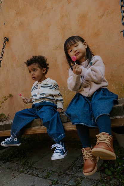 FLIINK - DON DENIM PANTS - DARK DENIM BLUE