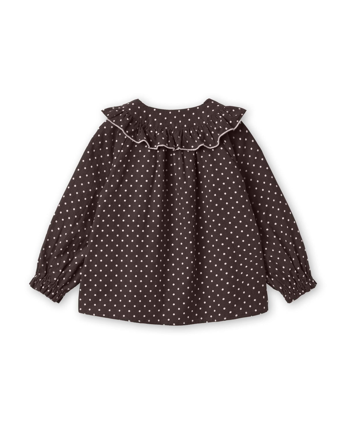 FLIINK - Dolly Dot Blouse - Coffee Bean Dot
