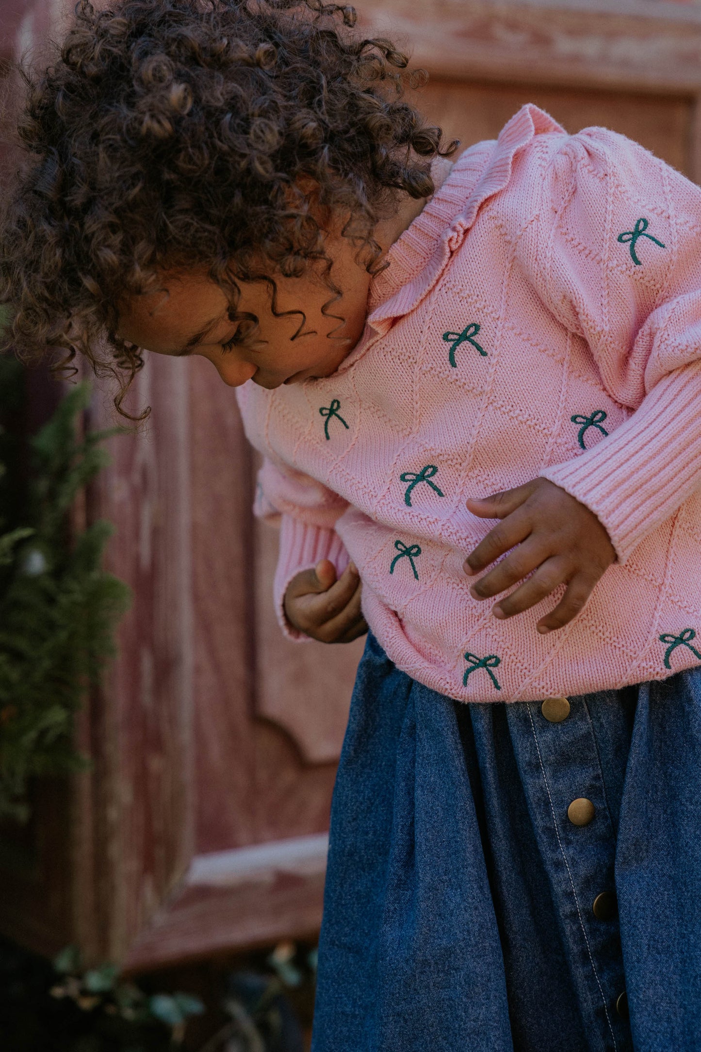 FLIINK - LUCIE BOW PULLOVER - CANDY PINK