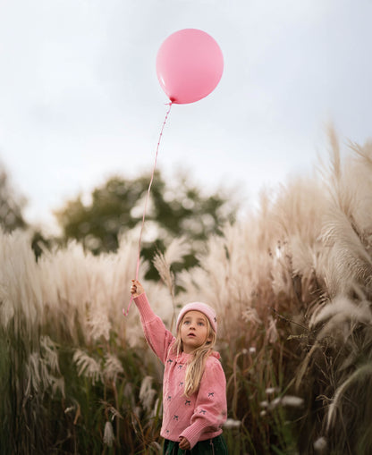 FLIINK - LUCIE BOW PULLOVER - CANDY PINK