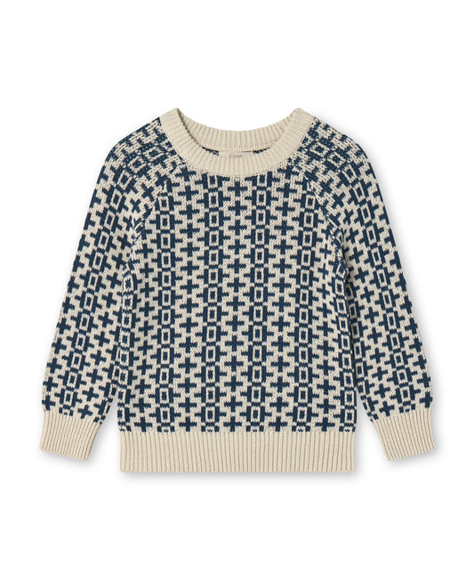 FLIINK - NOVA NORDIC PULLOVER - INDIGNIA BLUE