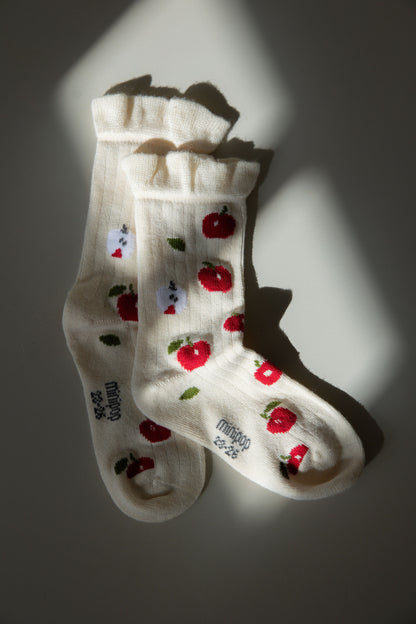 Minipop Apple Motif Socks