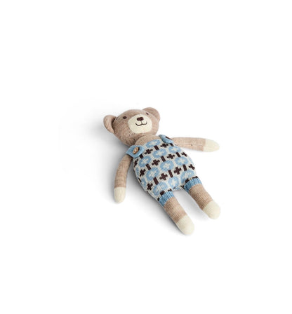 SMALLSTUFF - Cardigan Grafic - Merino Wool - Light Blue